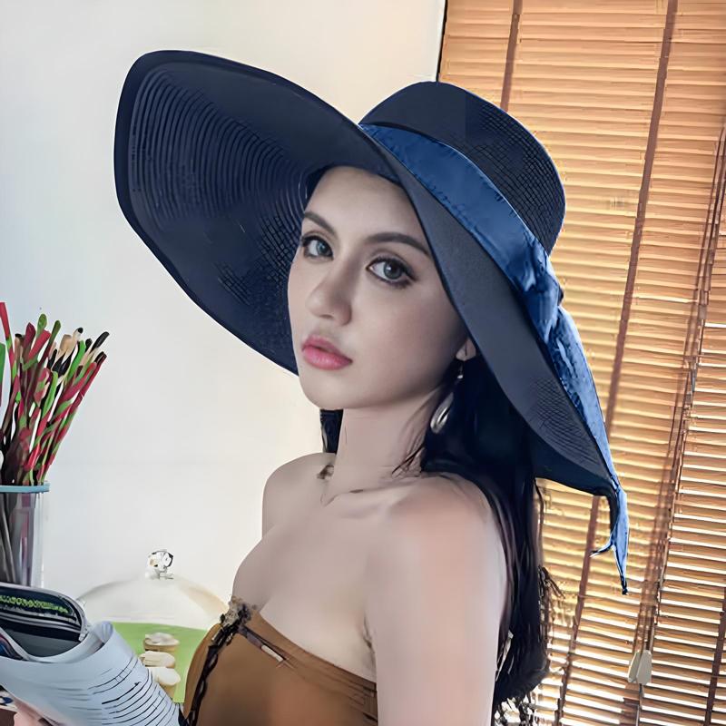 Bucket Hat Straw - قبعة نسائية جديدة قابلة للطي للصيف،