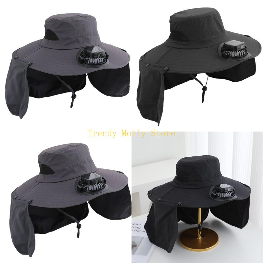 Packable Hat Nylon - قبعة مروحة تبريد أوتوماتيكية N5KB مع