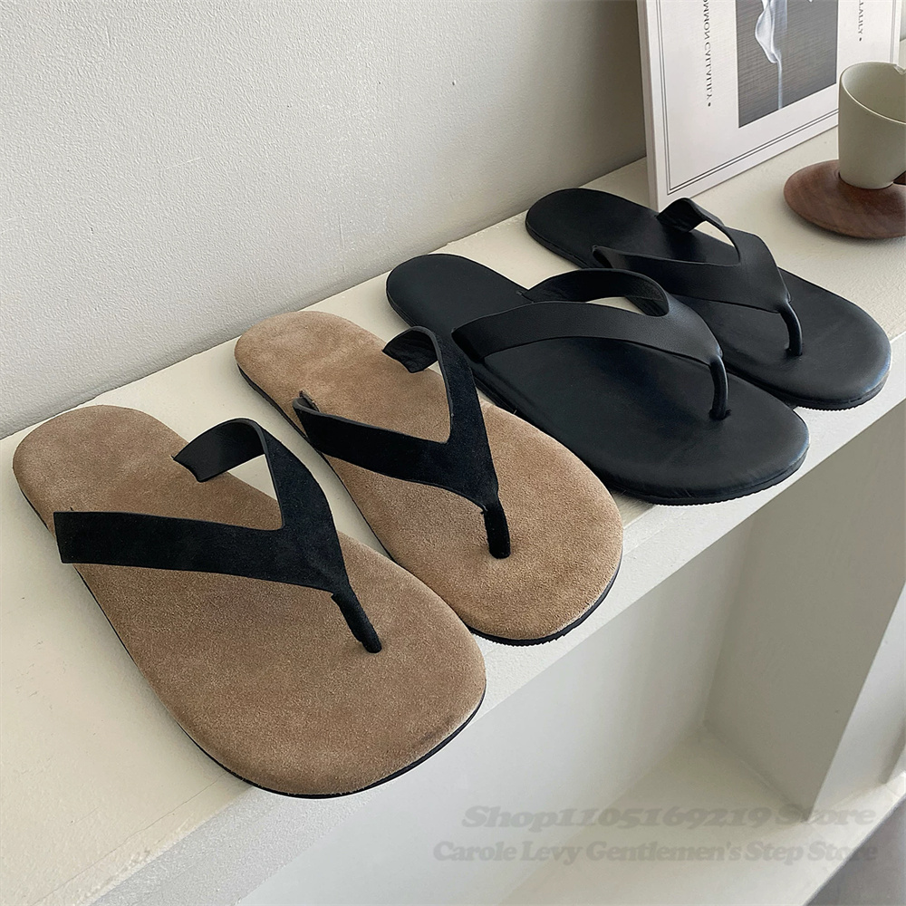 Flip Flop Leather Men - صندل رجالي بتصميم عتيق من جلد