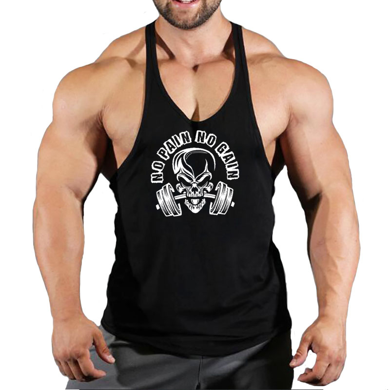 قميص رجالي قطني مطبوع بدون أكم - مراجعة Tank Top Muscle وسعره