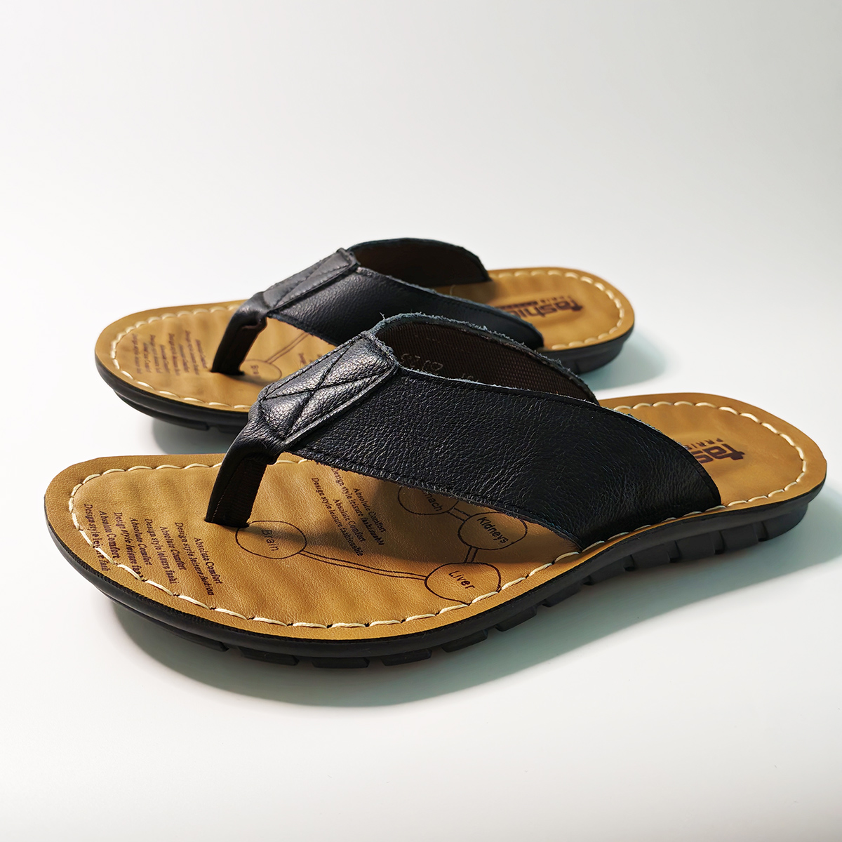 أحذية صيفية للرجال شباشب من ال - مراجعة Flip Flop Leather Men وسعره