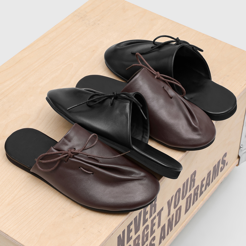 أحذية رجالية نصفية جديدة وعصري - مراجعة Flip Flop Leather Men وسعره