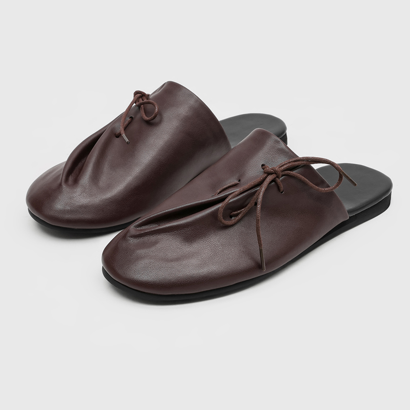 أحذية رجالية نصفية جديدة وعصري - مراجعة Flip Flop Leather Men وسعره