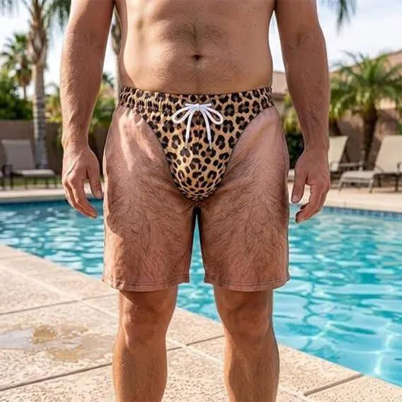 شورتات سباحة رجالية مضحكة وغري - مراجعة Swim Trunk Quick Dry وسعره