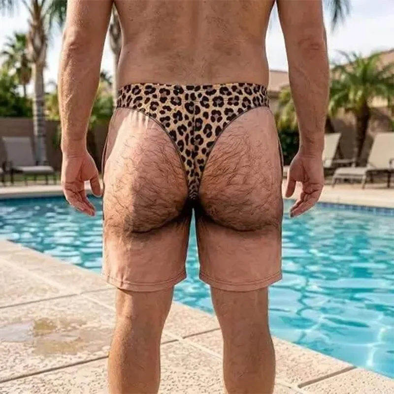 شورتات سباحة رجالية مضحكة وغري - مراجعة Swim Trunk Quick Dry وسعره