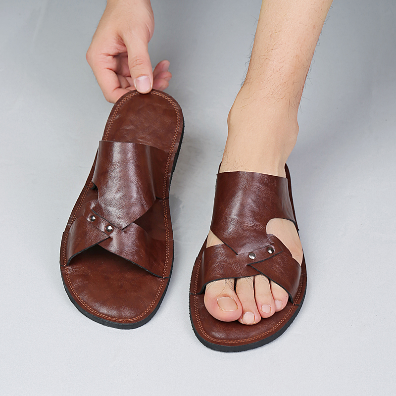 شباشب جلدية يدوية الصنع للرجال - مراجعة Flip Flop Leather Men وسعره